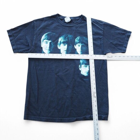 The Beatles Apple Records With the Beatles Vintage 1999 Big Face Band Shirt M - Picture 5 of 8